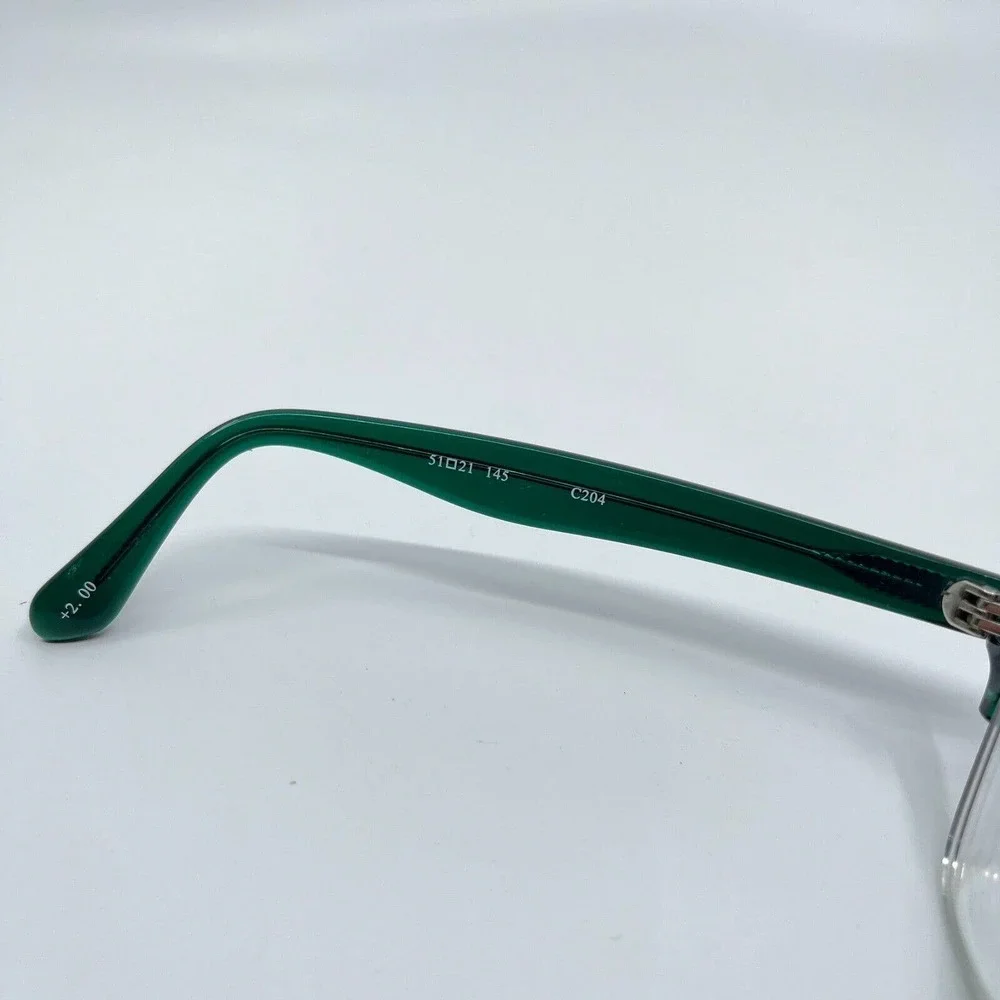 See Eyewear Eyeglasses‎ Frame Green Clear Full Rim 51-21-145 C204 H7009